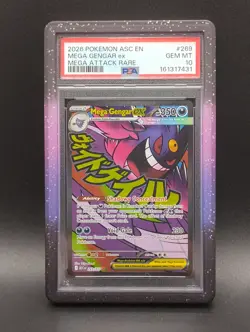 Mega Gengar ex 269/217 (PSA 10) Mega Attack Rare Pokemon Ascended Heroes - Image 1