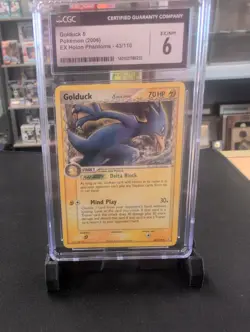 2006 POKEMON EX HOLON PHANTOMS # 43 Golduck CGC 6 Ex/Nm - Image 1