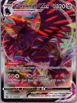 Corviknight VMAX 110/163 Battle Styles Pokemon TCG Holo VMAX Rare NM 110/163 - Image 1
