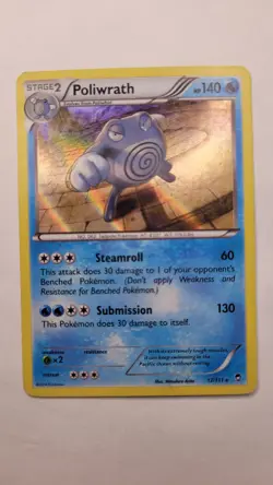 Poliwrath 17/111 Holo Rare Pokemon XY - Furious Fists - Image 1
