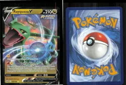 Rayquaza V 100/159 Holo V Rare Crown Zenith Pokemon Near Mint - Image 3