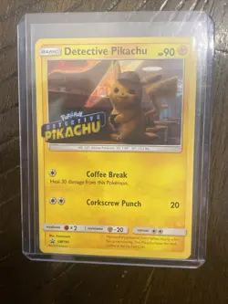 Pokemon 2019 Detective Pikachu SM190 Black Star Promos Stamped Holo - Image 1