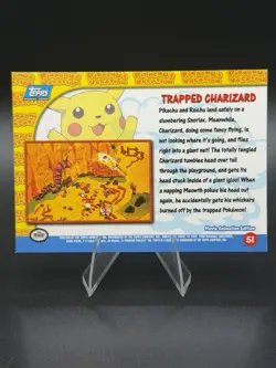 Trapped Charizard #51 1999 Topps Pokemon TV Animation Pikachu's Vacation - Image 2