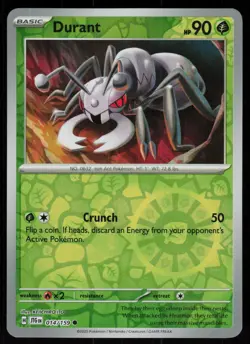 Durant 014/159 Common Journey Together Pokemon Reverse Holo Near Mint - Image 1
