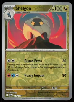 Shelgon 113/159 Common Journey Together Pokemon Reverse Holo Near Mint - Image 1