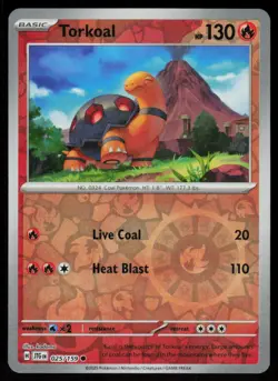 Torkoal 025/159 Common Journey Together Pokemon Reverse Holo Near Mint - Image 1