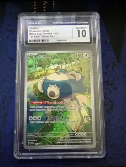 Snorlax 051 Pokemon SV 151 ETB Black Star Promo CGC Gem Mint 10 - Image 1