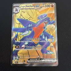 Pokemon TCG Cynthia's Garchomp ex 215/182 Ultra Rare Destined Rivals NM/M - Image 1
