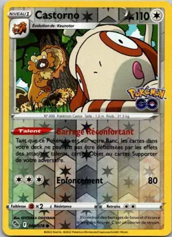 Carte Pokemon Castorno 060/078 Reverse - 2022 - Image 1