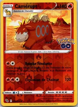 Carte Pokemon Camerupt 014/078 Reverse - 2022 - Image 1