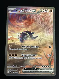 Pokemon TCG Great Tusk ex 246/198 Scarlet Violet NM Fast Shipping - Image 1