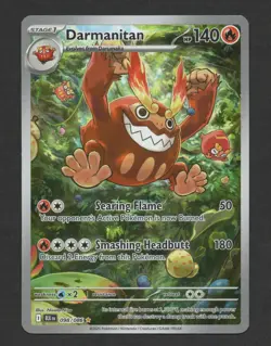 Darmanitan 098/086 Illustration Rare Pokemon Black Bolt LP - Image 1