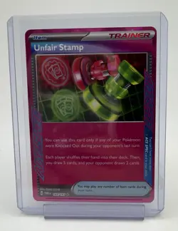 The Pokemon Company Unfair Stamp 165/167 Sv06 Twilight Masquerade Holo ACE SPEC - Image 1