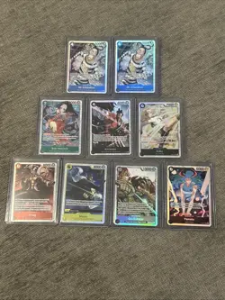 One Piece CCG Card Lot (9) SR Only EN NM Newly Pulled Never Played - Image 1
