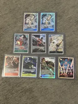 One Piece CCG Card Lot (9) SR Only EN NM Newly Pulled Never Played - Image 3
