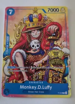 One Piece Monkey D Luffy P 043 / 037 1st And 2nd Anniversary Stamped Promo - Image 3