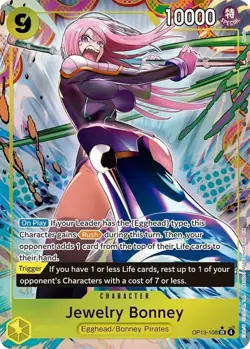 One Piece Jewelry Bonney (108) (Alternate Art) - OP13-108 - SR - Foil, Near Mint - Image 1