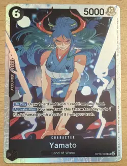 One Piece TCG Yamato OP16-098 SR Foil English - Image 1