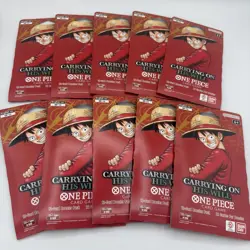 One Piece TCG: Carrying On His Will Sleeved Booster OP-13 English Lot Of 10 🔥 - Image 1