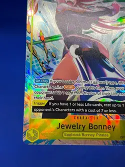 One Piece Carrying On His Will Jewelry Bonney OP13-108 Alternate Alt Art SR LP - Image 5