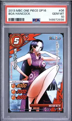 PSA 10 2013 MIRACLE BATTLE CARDDASS ONE PIECE OP16 06 BOA HANCOCK - Image 1