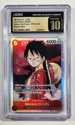 MONKEY D. LUFFY 2022 One Piece Super Rare ST01-012 - Straw Hat Crew - Image 1