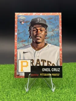 2022 Topps Chrome Platinum - Oneil Cruz RoseGold Toile RC 75/75 #273 - Pirates - Image 1