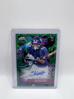 2025 Topps Cosmic Chrome NFL Cam Skattebo Auto /75 Ny Giants RC 🔥 - Image 1