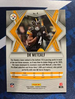 2025 Panini Phoenix - DK Metcalf #4 Yellow Pyramids SN 153/185 - Image 4