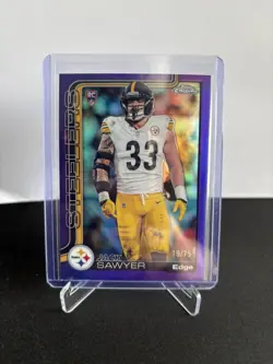Jack Sawyer Rookie Purple Refractor /75 2025 Topps Chrome Football Steelers - Image 1
