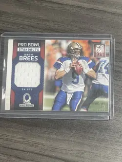 2013 Panini Elite #4 Pro Bowl Standouts Drew Brees Patch Football Card - Image 1