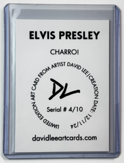 Elvis Presley Limited Edition Artist Signed "Charro!" Trading Card 4/10 - Image 2
