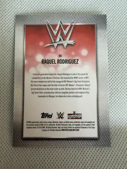 2026 Topps Chrome Sapphire WWE Raquel Rodriguez Base /75 Yellow - Image 2