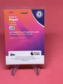 2026 Gustavo Poyet Auto Chrome Premier League Purple Wave SP 75/75 #CAGP BOOKEND - Image 2