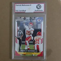 Graded Sports Card Lot of 4 - Kobe Bryant Topps, Mahomes, Josh Allen, Gronk TGC - Image 5