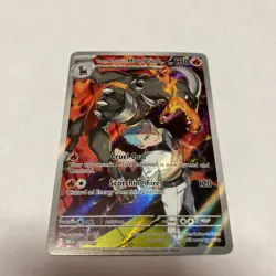 Team Rocket's Houndoom 191/182 Illustration Rare Destined Rivals Pokemon NM - Image 1