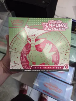 SEALED Pokemon Scarlet Violet Temporal Forces Iron Leaves Elite Trainer Box ETB - Image 1