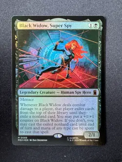 Black Widow, Super Spy (FOIL) - Marvel Super Heroes (Magic) NM - Image 1