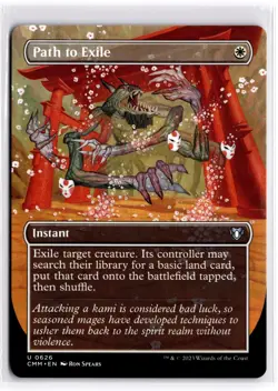 Path to Exile (Borderless) 626 Commander Masters Magic: The Gathering NM - Image 1