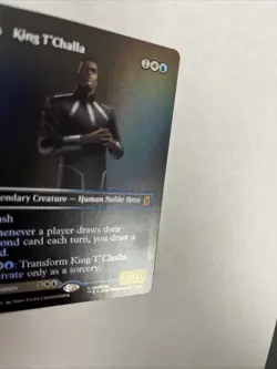King T’Challa Black Panther Hope Enduring Borderless Foil Card #0373 MTG LP - Image 2