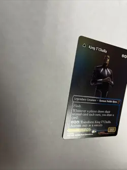 King T’Challa Black Panther Hope Enduring Borderless Foil Card #0373 MTG LP - Image 5