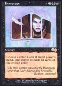 1x Persecute MTG - Urza's Saga - Light Play - Image 1