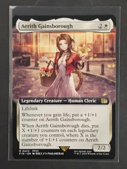 MTG Final Fantasy Aerith Gainsborough (Extended Art) Non-foil R 423 - Image 1