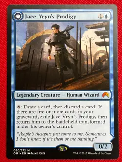MTG 1X Jace, Vryn's Prodigy X1 + Planeswalker Card Magic Origins - NM - Image 1