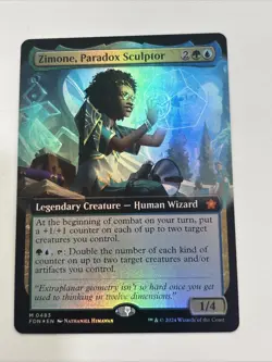 Zimone, Paradox Sculptor (Extended Art) Foundations Foil - Image 1