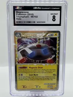 Magnezone Prime 96/102 Triumphant Holo Ultra Rare Pokemon TCG Card CGC 8 NM/M - Image 1