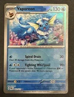 Vaporeon (Poke Ball Pattern) 022/131 SV: Prismatic Evolutions NM - Image 1