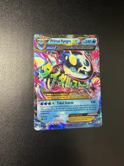 2015 Pokemon XY Primal Clash #55 Mega Primal Kyogre EX HOLO RARE - Image 1