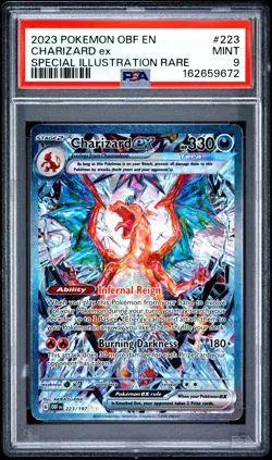 Charizard EX 223/197 Special Illustration Rare Pokemon PSA 9 - Image 1