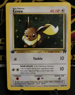 Pokemon Eevee #55, Team Rocket 1st Edition, Wizards Of The Coast Vintage - Image 1